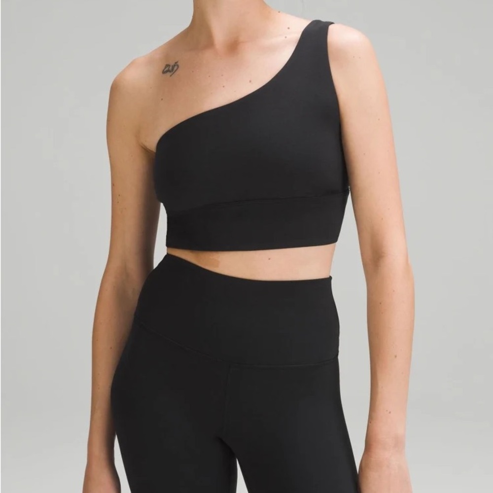 lululemon athletica Black One-Shoulder Sports Bra
